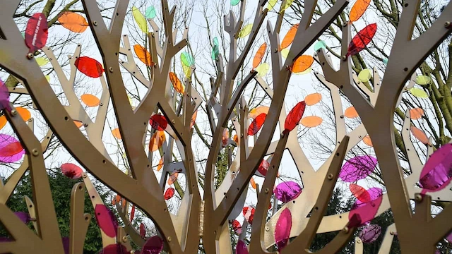 Kinderboom 320 cm op begraafplaats Waalhoven in Krimpen aan den IJssel